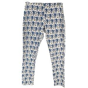 ROLLER RABBIT XS Blue Monkeys Pajama Lounge Pants Sleep Pima Cotton Viral EUC